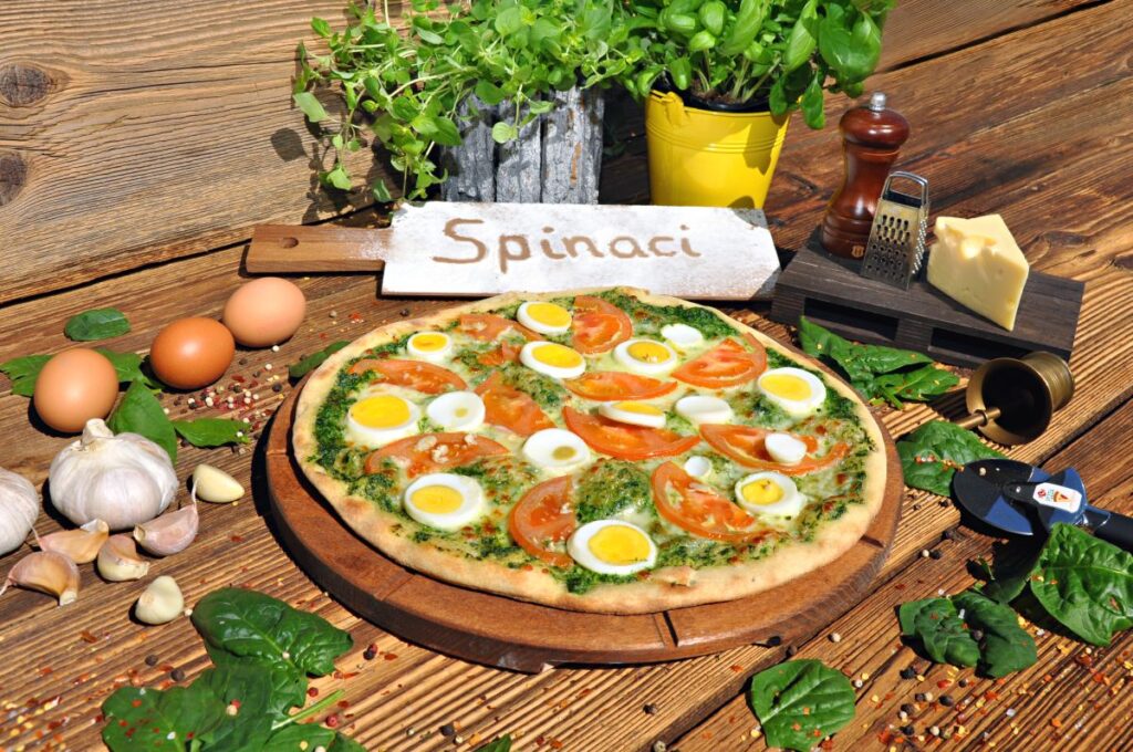 Pizza spinaci